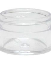 Plastic Jar 0.5 Clear Round Wide