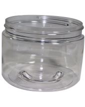 Plastic Jar 12 Oz Clear Round