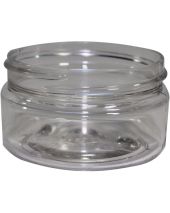 Plastic Jar 2 Oz Clear Round Wide