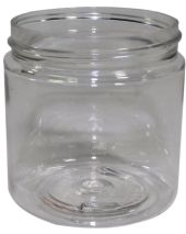 Plastic Jar 4 Oz Clear Round Tall