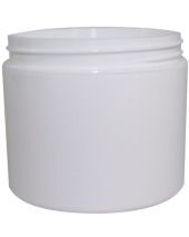 Plastic Jar 4 Oz White Rnd Strt Bottom
