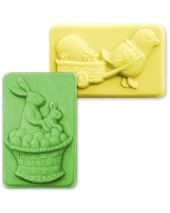 Nature Eggs In A Basket Soap Mold