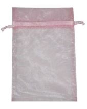 Organza Bag - Pink 5 x 8