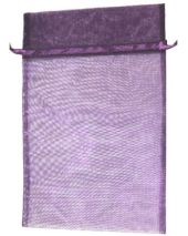 Organza Bag - Purple 8 x 12