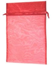 Organza Bag - Red 8 x 12