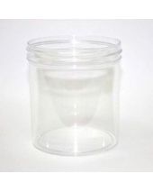 Plastic Jar 16 Oz Clear Round Tall With Cap