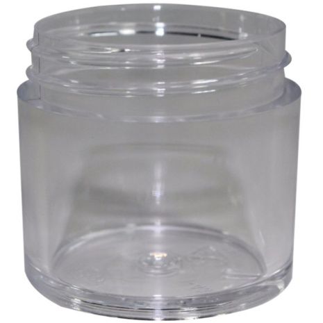 Plastic Jar 1 Oz Clear Wide