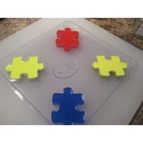 Stylized Puzzle Piece Soap Mold