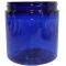 Plastic Jar 8 Oz Blue Round Tall